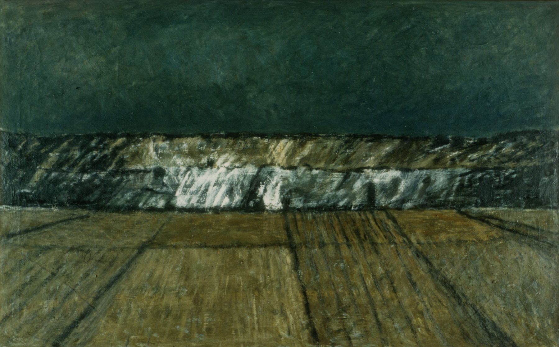 Landschaft, Öl auf Leinwand