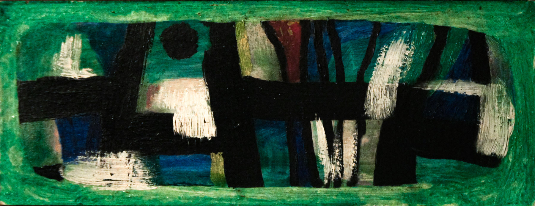 OHNE Titel,Öl auf Sperrholz